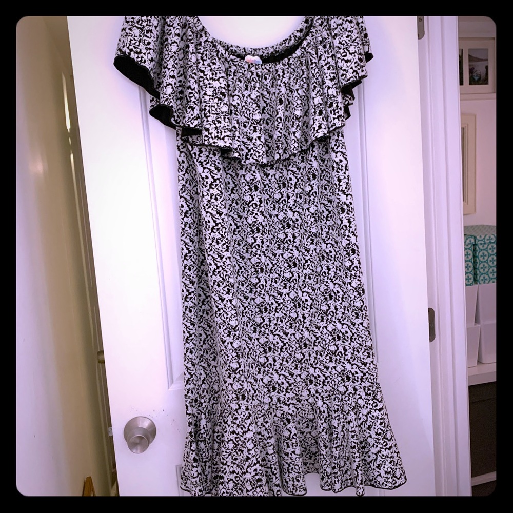 LuLaRoe off the shoulder dress 3X